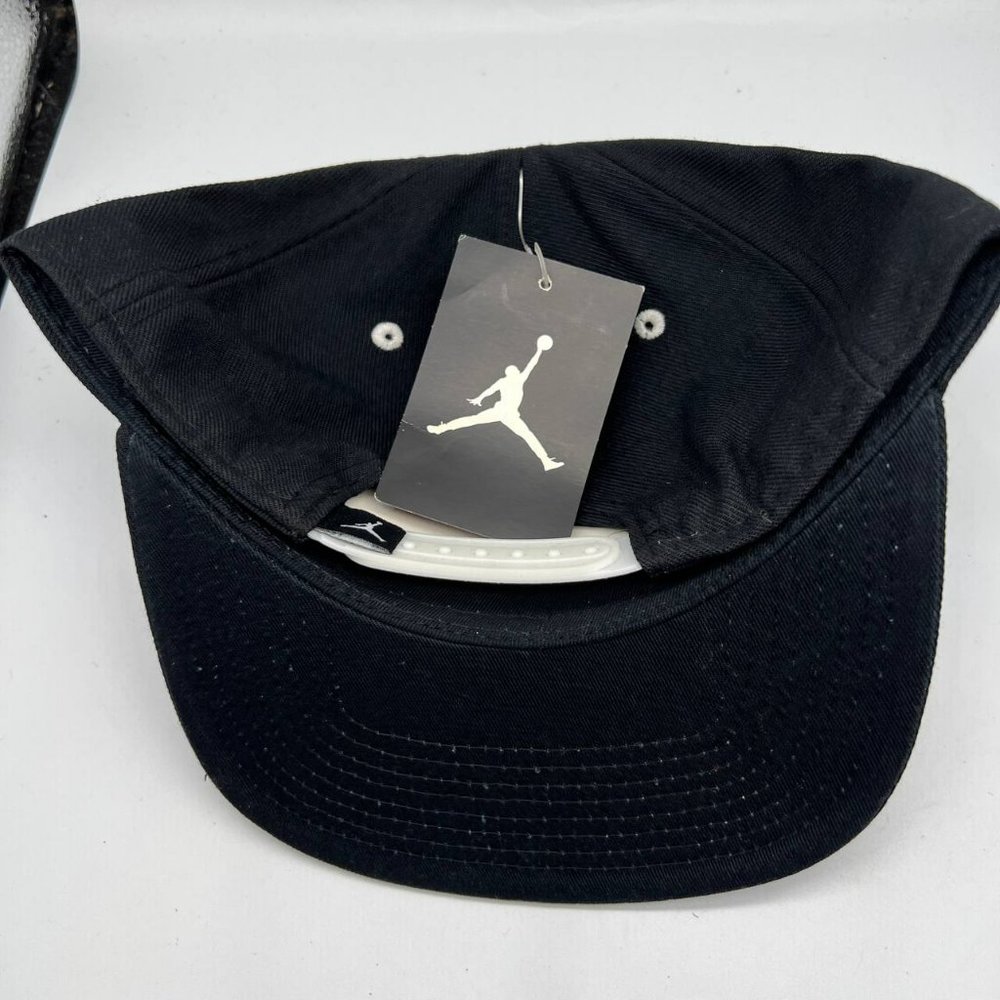 Air Jordan 10 Baron 45 Jumpman Hat Snapback Cap Black Red New Men - Picture 5 of 7